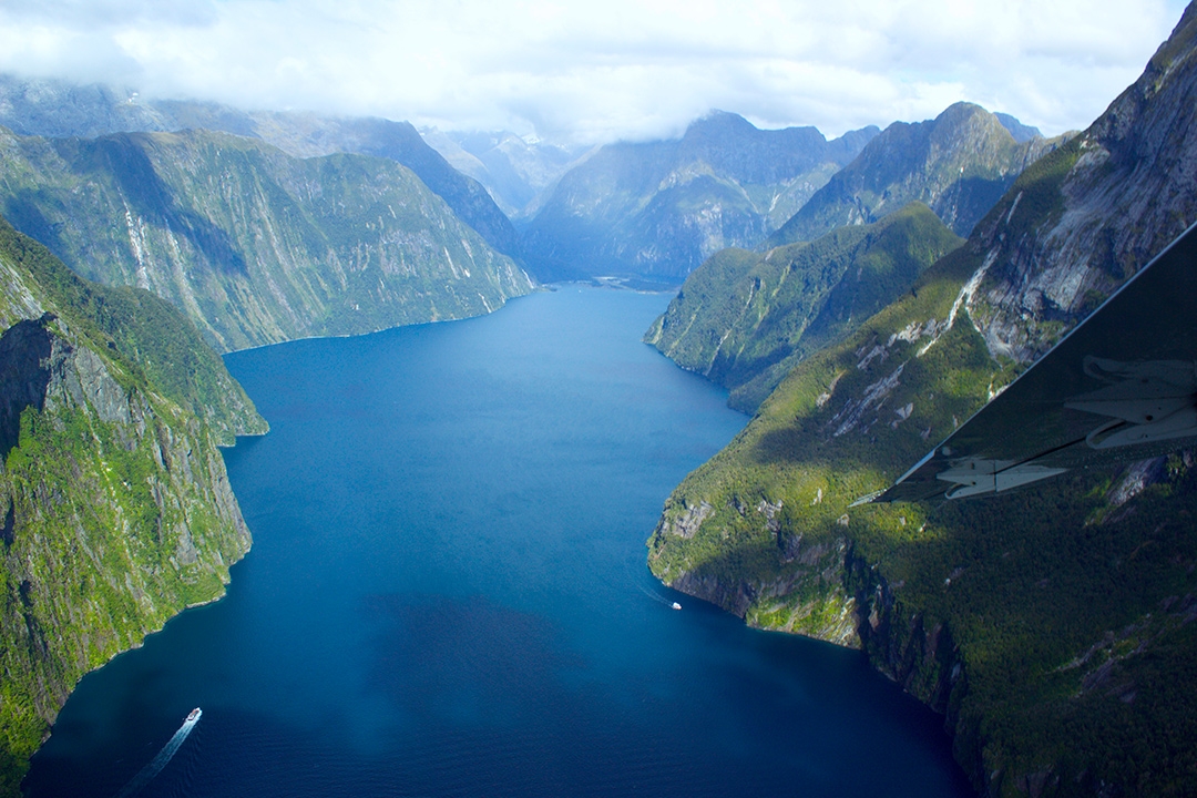 Flight over Milford Sound