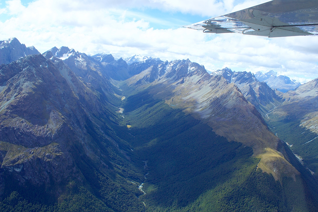 Flight over Milford Sound