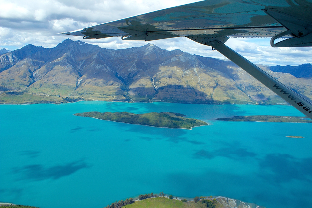 Flying over Milford Sound