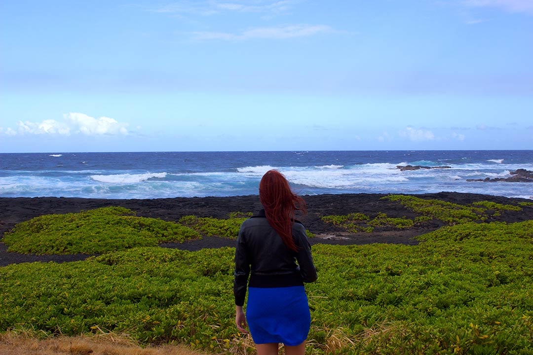 3 Punaluu Black sand beach