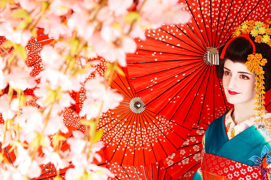 Dressed up as a Maiko in Kyoto