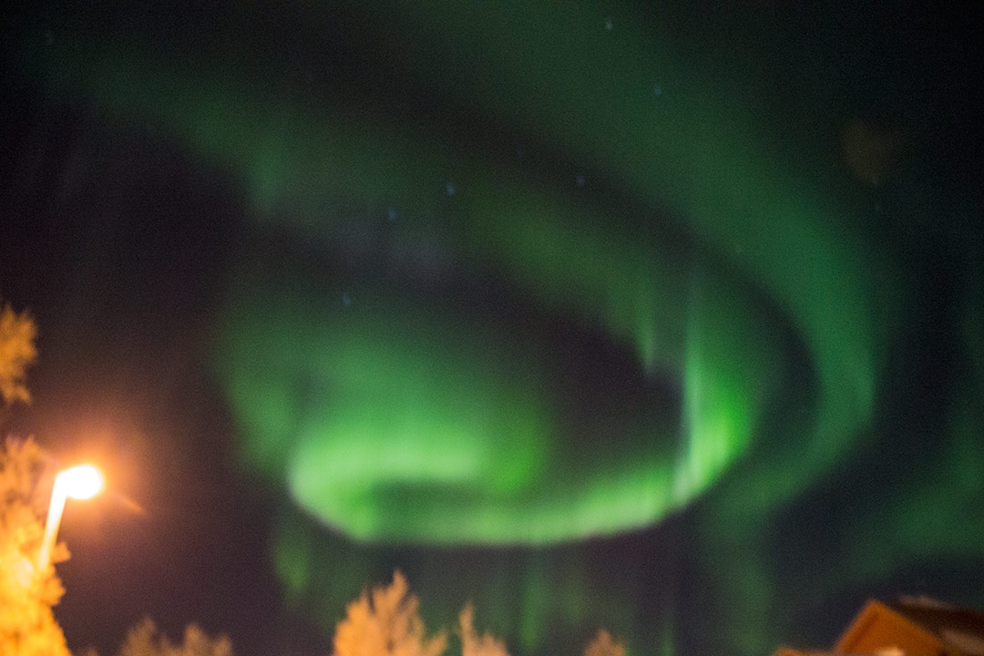 My First try at photographing the Aurora Borealis in Bjorkliden, Sweden