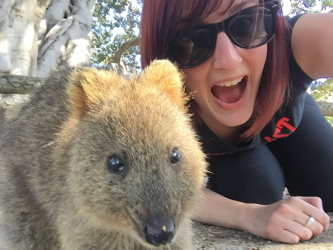 Quokka Selfie on Rottnest Island