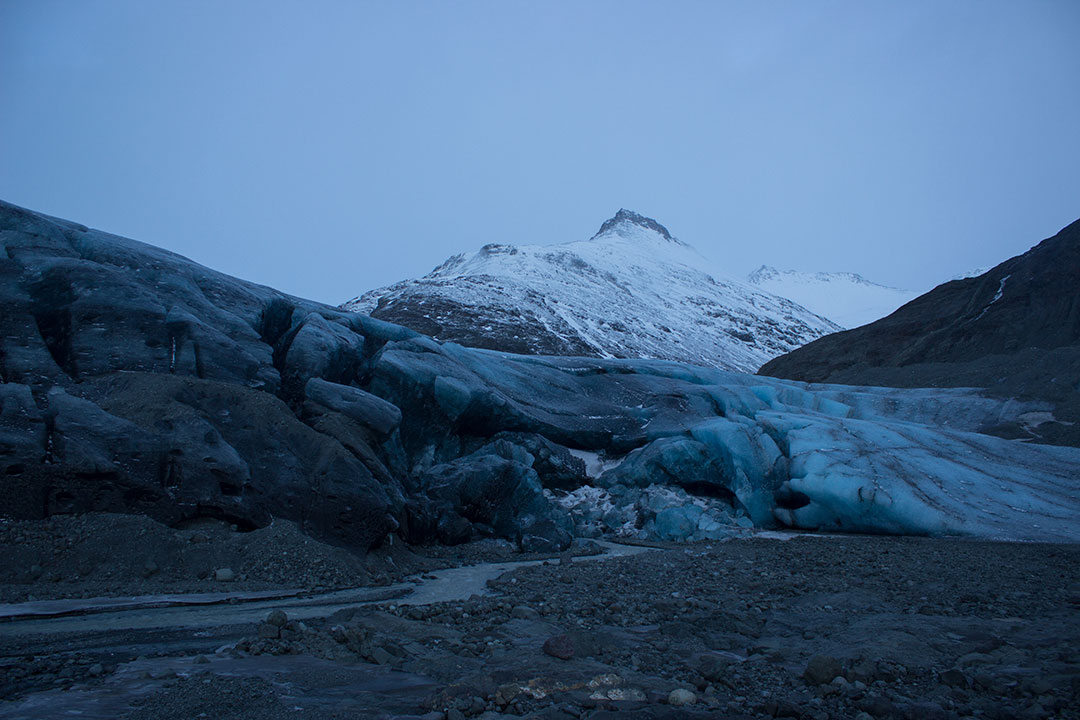 Svínafellsjökull, part of Vatnajökull Glacier in Skaftafell National Park, where you can see the Blue Ice Caves