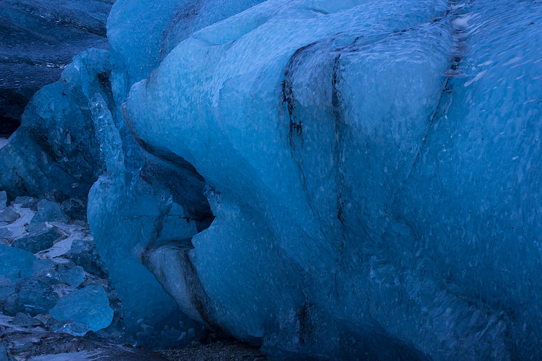 Svínafellsjökull, part of Vatnajökull Glacier in Skaftafell National Park, where you can see the Blue Ice Caves