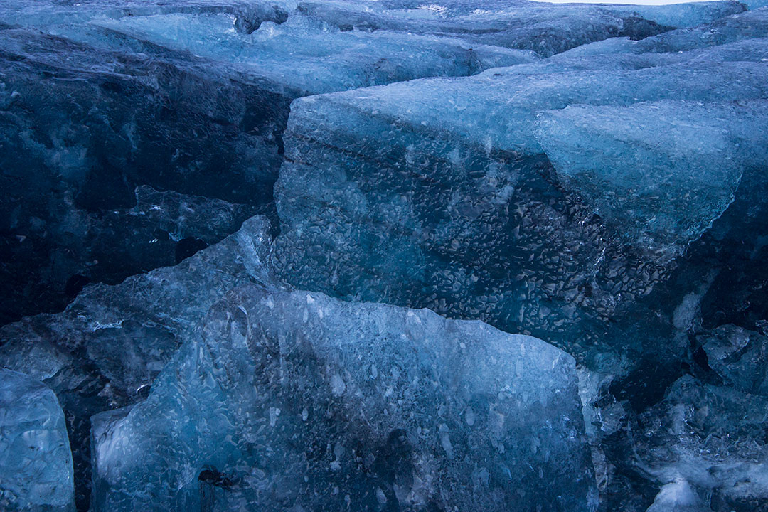 Svínafellsjökull, part of Vatnajökull Glacier in Skaftafell National Park, where you can see the Blue Ice Caves