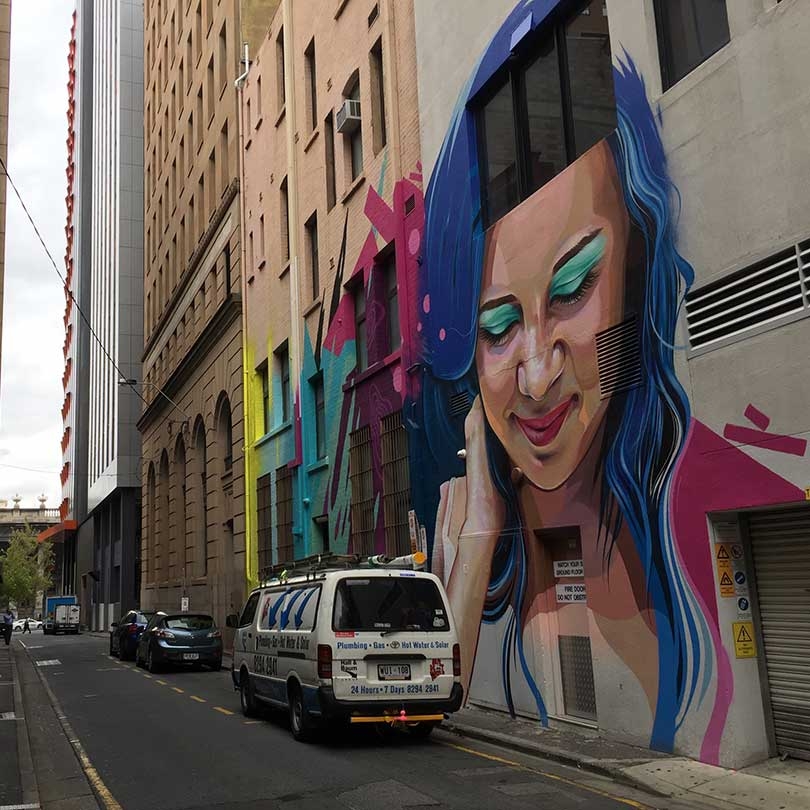 Incredible street art found around the streets of Adelaide city in South Australia